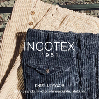 冬のおすすめ INCOTEX CORDUROY PANTS