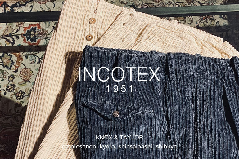 冬のおすすめ INCOTEX CORDUROY PANTS