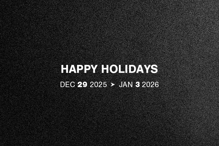 年末年始の営業についてのお知らせ